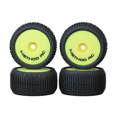 Pneus Method RC Nitragrip + Jante de 7 mm (x4) Micro-T MTD0505