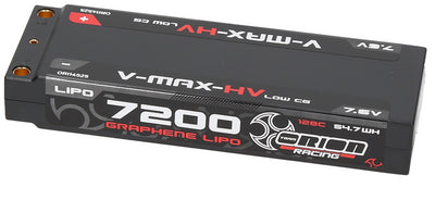 Orion Lipo 2S V-Max HV 7.6v 7200mah 128C ORI14525