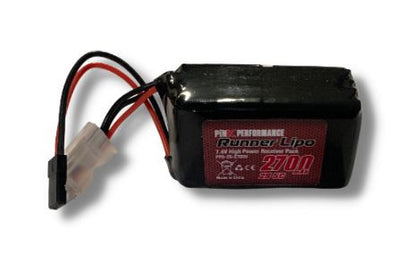 Pink Performance Accu Rx Lipo 7.4v 2700mAh Hump