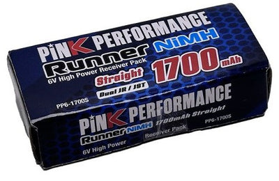 Pink Performance Accu Rx NiMh 6.0v 1700mAh Straight