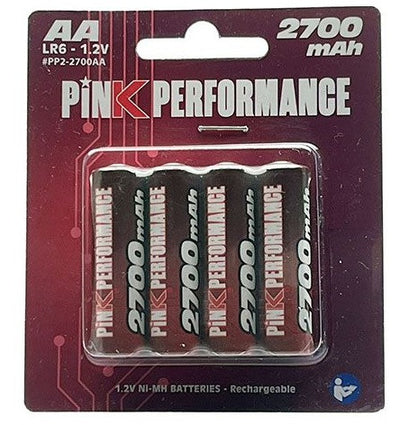 Pink Performance Piles Alcaline 2700 Mah AA 1.2V (x4) PP2-2700AA