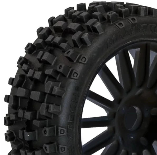 Hobbytech HTR Reifen + Felgen Schwarz Maxi Cross 1/8 (x2) HTR-T458B