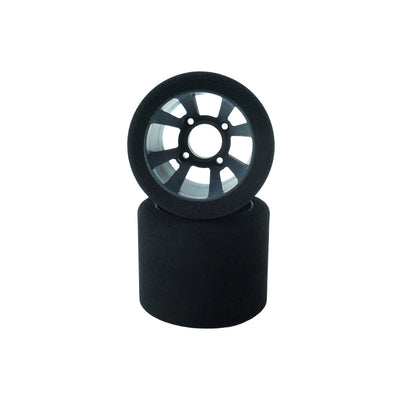 Hot Race Pneus PanCar 1/10 Arrière 35° + Jantes (x2) 10HR007-0032
