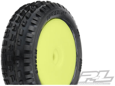 Proline PneusWedge + Jantes Jaune Avant Losi Mini-B 8298-12