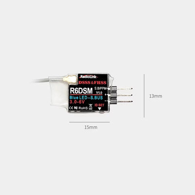 Radiolink Récepteur 10 voies Signal SBUS/PPM RDL-0-R6DSM