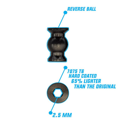 RC Project Kit Rotules "Reverse" Alu TLR 8-X (x12) RCPJ-TLR8X-100