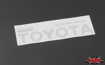 RC4WD Stickers métal Toyota VVV-C0290