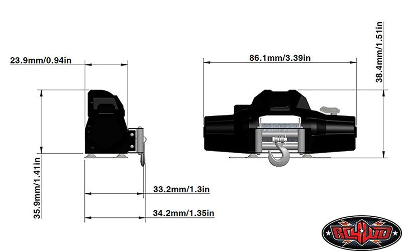 RC4WD Mini Treuil 1/10 Warm Z-S1571