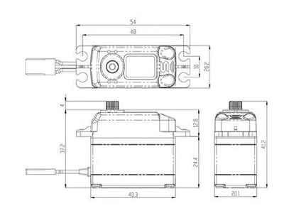 Savox Servo SB-2252MG 5kg 0.045s Métal