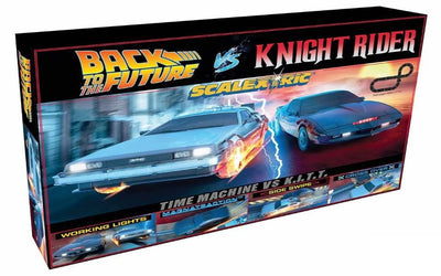 Scalextric Piiri 1980-luvun TV Paluu tulevaisuuteen vs K 2000 C1431P