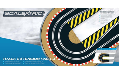 Scalextric Pack Extension 3 Epingle avec Bordure et Rails C8512