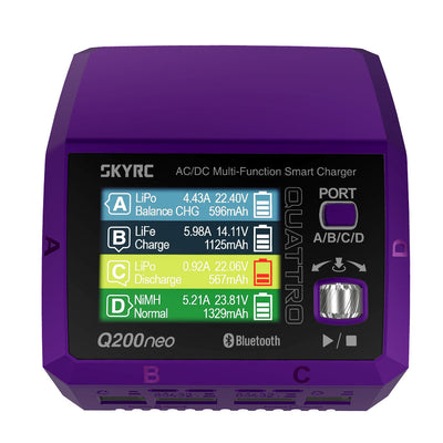 SkyRc Chargeur Q200 Neo Quattro 1S/6S AC/DC SK100197-01