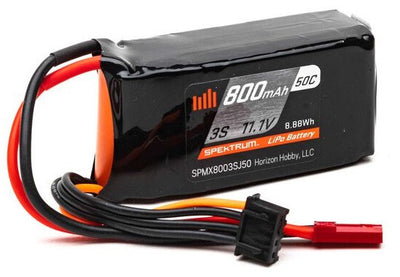 Spektrum Accu lipo 11.1v 800mah 50C Bec SPMX8003SJ50