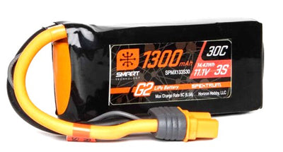 Spektrum Accu lipo Smart G2 3S 11.1v 1300mah 30C IC3