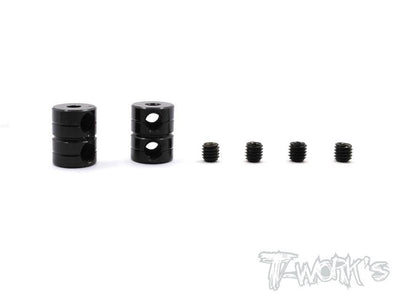 T-Work's Bagues d'arret 2mm Doubles "V2" Alu (x2) TA-108