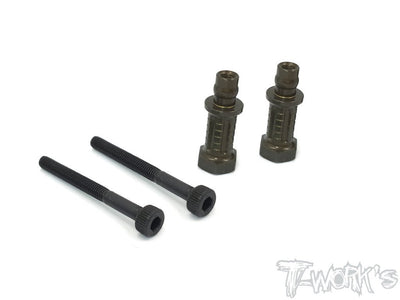 T-Work's Entretoise Amortisseur Arrière +5 mm Aluminium (x2) RC8 B3.1 TO-240-A-5