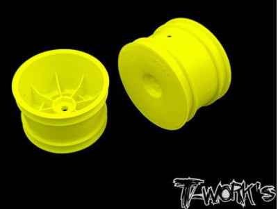 T-Work's Jantes Arrières 2.2" 12mm Jaunes (x2) TE-218-CY