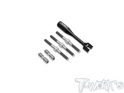 T-Work's Kit Biellettes Titane Pas Inversé Xray X1 TB-302