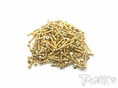 T-Work's Kit de visserie Doré MP10 (x160) GSS-MP10