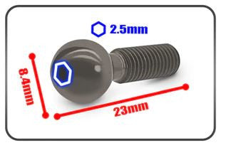 T-Work's Rotule 7075-T6 (x2) XB8 TO-322-X