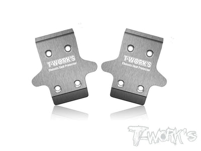 T-Work's Sabot de Protection de Châssis Inox (x2) XB8 2023 TO-235-XB823