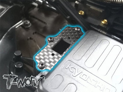 T-works Sabot de Protection Chassis Inox Kyosho (x2) MP9 TO220K