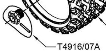 T2M Hexagone de roue & axe T4916/07A
