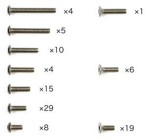 Tamiya Kit Visserie Titane (101Pcs) XV-02 PRO 47488