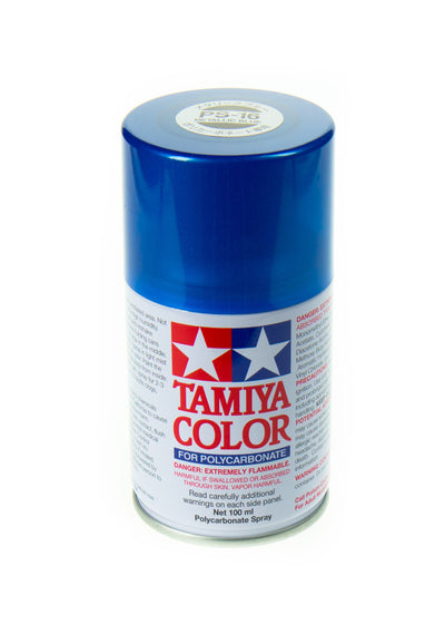 TAMIYA Peinture Lexan Bleu Métallisé PS-16 86016