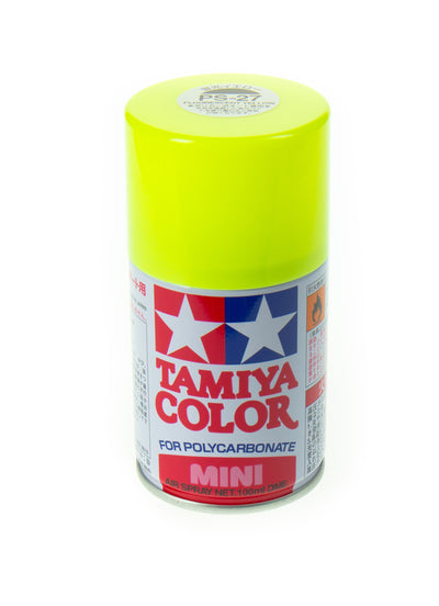 TAMIYA Peinture Lexan PS-27 Jaune Fluo 86027