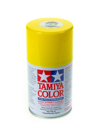 TAMIYA Peinture Lexan Jaune PS-06 86006