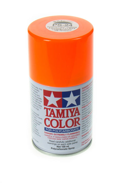 TAMIYA Peinture Lexan Orange Fluo PS-24 86024