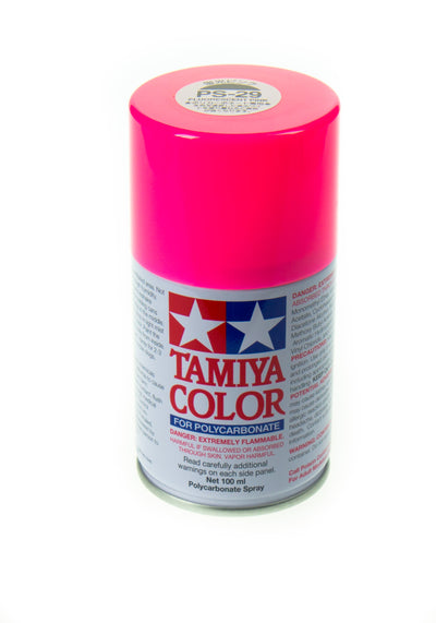 TAMIYA Peinture Lexan PS-29 Rose Fluo 86029