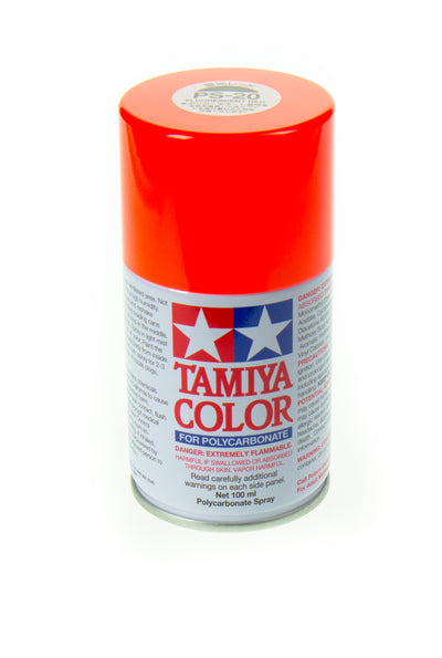 TAMIYA Peinture Lexan PS-20 Rouge Fluo 86020