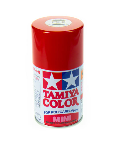 TAMIYA Peinture Lexan PS-2 Rouge 86002