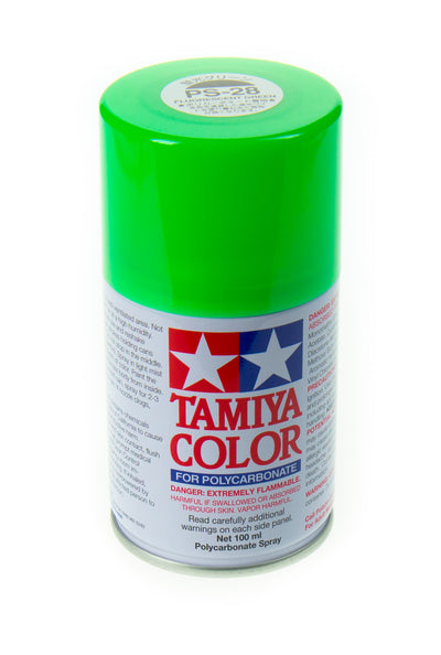 TAMIYA Peinture Lexan PS-28 Vert Fluo 86028