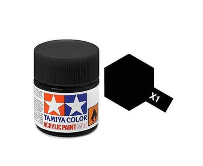 Tamiya Peinture Mini X1 Noir Brillant 81501