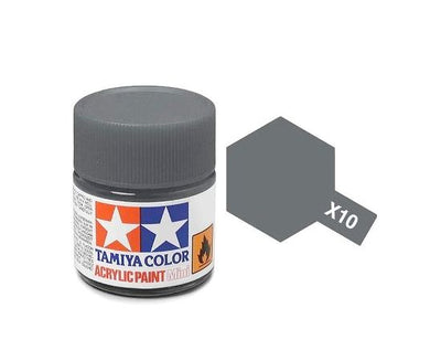 Tamiya Peinture Mini X10 Gris Acier Brillant 81510