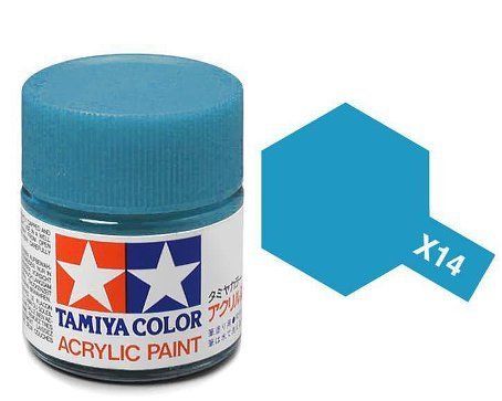 Tamiya TAM81504 Lot De 4 Mini Peintures Acryliques Pour Plastique - Bleu