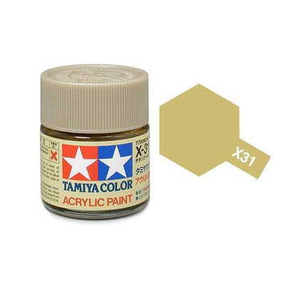 Tamiya Peinture Mini X31 Titanium Or Brillant 81531