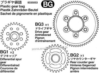 Tamiya Set pignons Avante 9335053