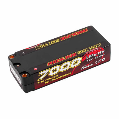 Gens Ace Redline 2.0 Hv Bateria lipo Mid-Shorty 7,6 V 7000 mAh 140C 2S1P