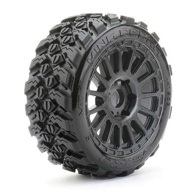 Jetko Neumáticos RC EX King Cobra + Llantas negras Rally (x2) JK1502RB