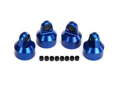 Traxxas Bouchons d'amortisseur GTX Alu Bleu (x4) 7764A