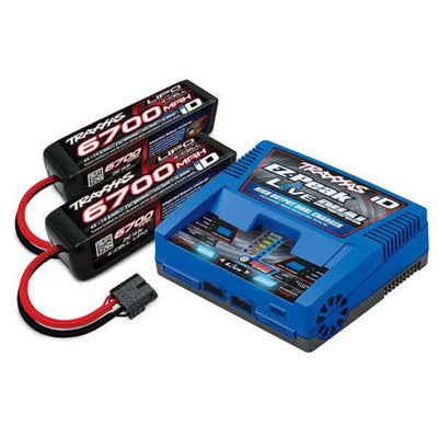 Traxxas Chargeur EZ-Peak Live 2973G + 2x Lipo 14.8V 6700mAh 2890X