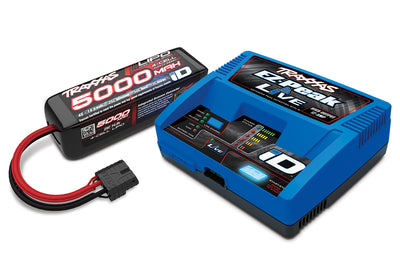 Traxxas Chargeur EZ-Peak Live iD 2971G + Lipo 14.8V 5000mAh 2888X