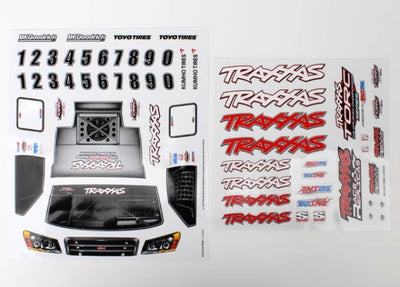 Traxxas Planche de Stickers Slash 1/16 7013