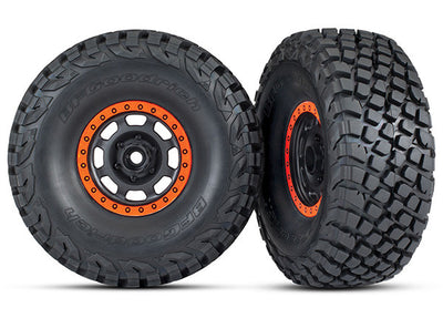 Traxxas Pneus BFGoodrich Baja KR3 + Jantes Desert racer Unlimited Orange (x2) 8472