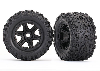 Traxxas Pneus Talon EXT + Jantes 3.8 noir (x2) 8672