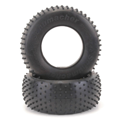 Schumacher Neumáticos Short Course 1/10 Traseros Mini Spike Silver (x2) U6773
